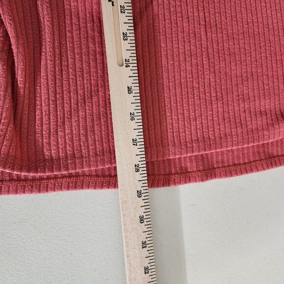 Time and Tru Sweater Womens Large Ribbed Knit Pullover V Neck Long Sleeve Relaxe - Picture 9 of 9